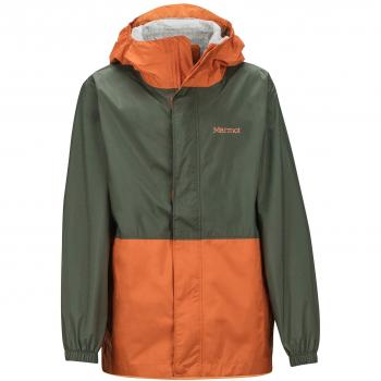 Marmot Boy's Precip Eco Chubasqueros, Niños, Crocodile/Mandarin Orange, M