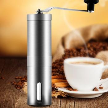 Aidle Molinillo de Café de Cerámica del Acero Inoxidable, Molinillo de Café Manual Portátil