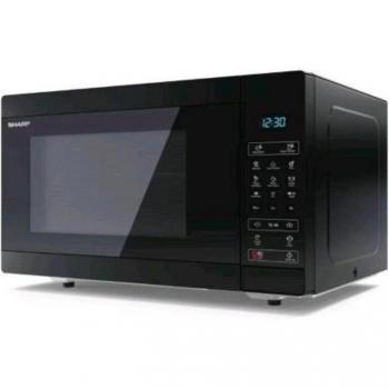 Forno Microondas Digital Sharp 28L 900W con Grill, Control Digital y 11 Niveles de Potencia - Negro