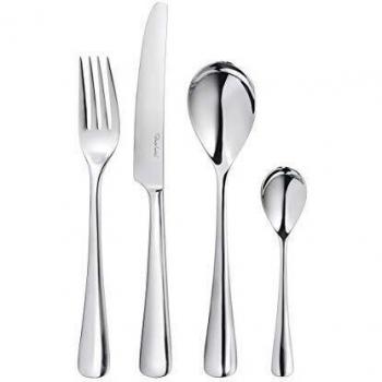 Robert Welch Juego de Cubiertos Brillante Malvern Marca, Acero Inoxidable, Plateado, 24 Piezas