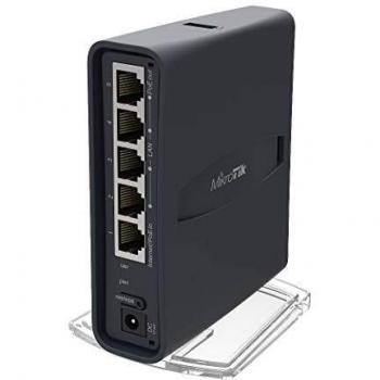 MikroTik hAP ac Lite Tower Wireless Access Point with PoE, 5x RJ-45 Ports, Dual Band 2.4/5 GHz