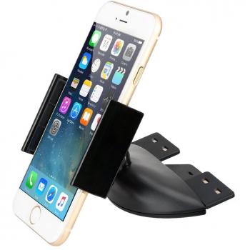 iKross Soporte de Coche para Ranura de CD, Monte su Celular, Smartphone, iPhone, GPS y más