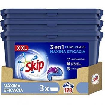 Skip Ultimate Detergente Cápsulas Máxima Eficacia 43 lavados - Pack de 3