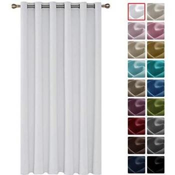 Deconovo Cortinas Salón Moderna, Aislantes Térmicas Opacas de Color Liso, con Ojales, 200x270 cm