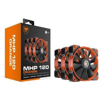 Ventilador de Caja Cougar 3MMHP12R3.0001 Naranja 3 Unidades Ø 12 cm