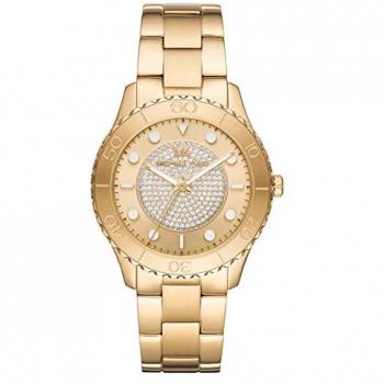 Ladies Michael Kors Runway Watch Mk6911, Gold Stainless Steel, Yellow, Size: ONE SIZE