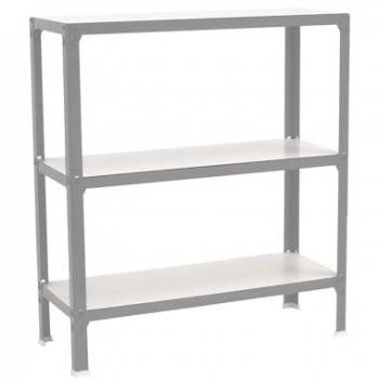 Estantería SIMONHOME CLICK WOOD PLUS 3/300 GRIS/BLANCO - 33B100206901033 - Simon Rack, Librería Estantería Salon, 900x1000x300 mm, 3