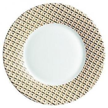 Luminarc 9123657 - Vajilla 18 piezas Loft Abacco Luminarc , Color Blanco Y Marron , 29.2x14.2x28.5 cm