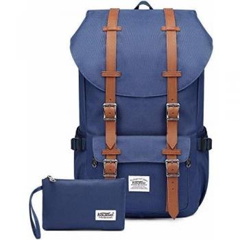 KAUKKO Mochilas Tipo Casual Compartimento para 15 Portátil 22 litros Azul
