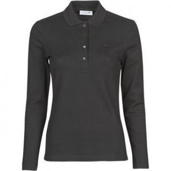 Lacoste Polo PF5464 para mujer - Polo de mujer slim fit en piqué elástico de manga larga