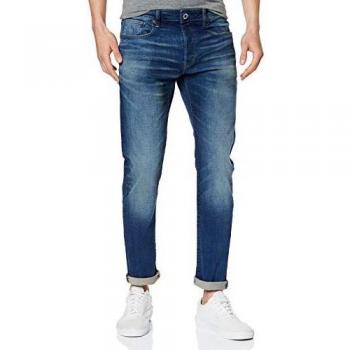 G-Star RAW 3301 Slim Fit Jeans for Men - Blue (Worker Blue Faded) 29W/30L