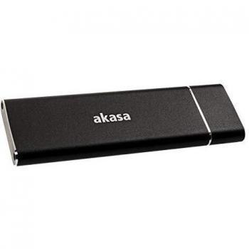 Caja Externa de Aluminio para SSD M.2 USB 3.1 Gen 2 - Soporta 2230, 2242, 2260 y 2280 - Hasta 10Gb/s - Negra
