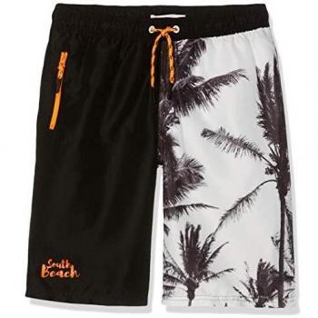 Name IT NOS Nkmzeth Long Shorts Box, Bañador para Niños, Negro Black, 125