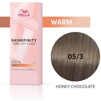 Wella Shinefinity Glaze Coloración Semipermanente 60ml 05/3 Miel Chocolate