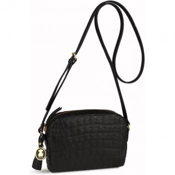Bandolera Sheron de piel negra