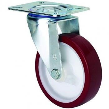 Rueda Giratoria Alex 2-2358 con Chapa ZV-Poliuretano de 150mm