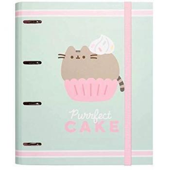 ERIK - Carpeta 4 anillas troquelada premium Pusheen Foodie Collection, A4
