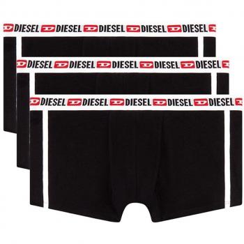 Diesel Men's Black Cotton Boxer Briefs - 3-Pack Size S