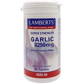 Lamberts 8585-60 Ajo 8250mg 60comp, Plástico, Blanco