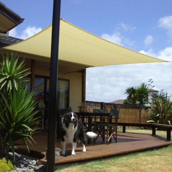 PAPILLON Toldo Vela Sombra Jardin Cuadrada 3,6x3,6 Metros Beige