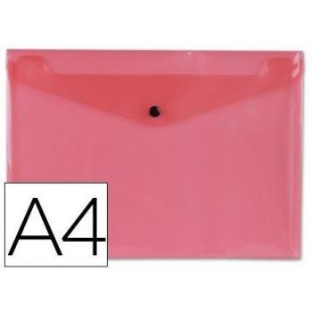 CARPETA BEAUTONE DOSSIER BROCHE 34040 POLIPROPILENO DIN A4 ROJA TRANSPARENTE -50 HOJAS