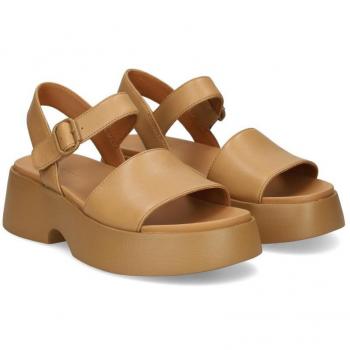 CAMPER Tasha Sandals for Women - Brown, Size 38, Smooth Leather