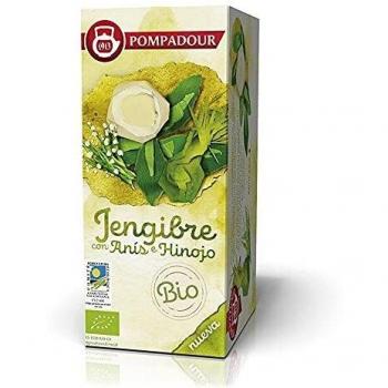 Pompadour, Jengibre com Anís e Hinojo Bio,18 Bolsitas