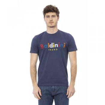 Baldinini Trend Blue Cotton T-Shirt - S