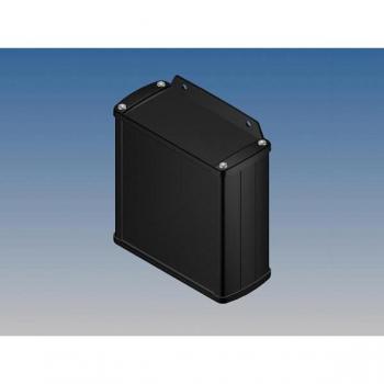 Carcasa de aluminio Toolland color negro 110 x 105.9 x 45.8 mm con brida