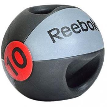 Reebok RSB-10130 - Balón Medicinal de doble agarre, color gris, 10kg