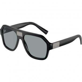 Dolce & Gabbana DG4433 282087 Men's Pilot Sunglasses Black Size 58