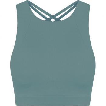 Top de mujer Indi Born Living Yoga - Medium Support, Azul L