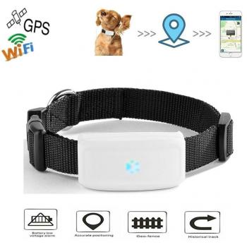 Hangang Mini Wifi GPS Tracker para Mascotas, Il 2 ° Generation Antipérdida Perro/cat Finder Global GPS/GSM SIM 200H Standby Largo, Realtime Training Collar Actividad, Impermeable Plataforma