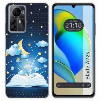Funda de Silicona para Zte Blade A72s con Diseño de Libro y Dibujos