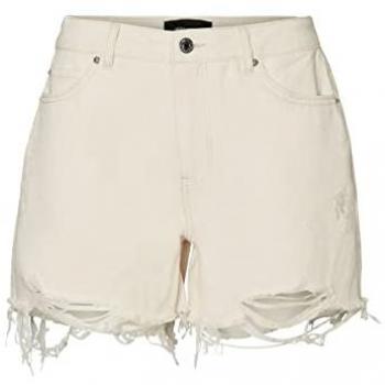 Vero Moda Short Vaquero Desflecado para Mujer