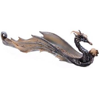 Puckator DRG198 - Soporte para incienso, Dragón, 31 x 4,5 x 8 cm