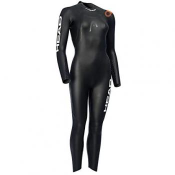 Head OW Shell Traje de Neopreno para Mujer 3/2/2 mm, Manga Larga, Negro-Naranja, Talla M