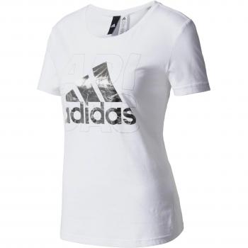 adidas Foil Logo Camiseta, Mujer, Blanco