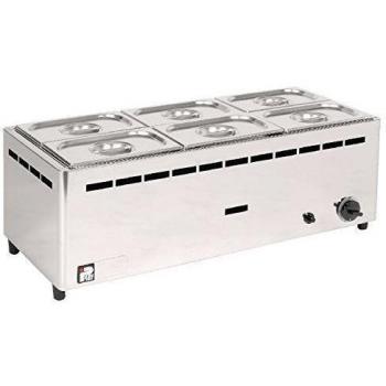 Parry bmf6 C/G húmedo así Bain Marie, propano gas