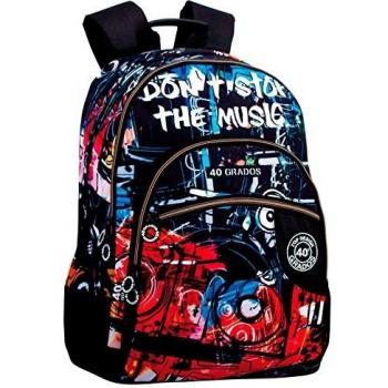 Montichelvo Montichelvo Double Backpack A.O. CG Music Bolsa Escolar, 32 cm, Multicolor