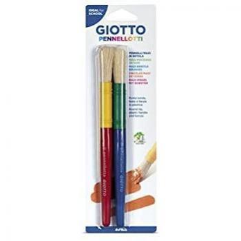 Giotto- Pack de 2 Pinceles para Pintura, Multicolor