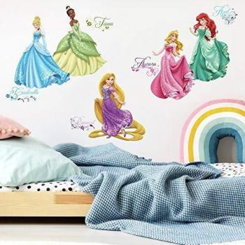 RoomMates Pegatinas de Pared Princesas Disney Debutantes, Sintético, Multicolor, Grande