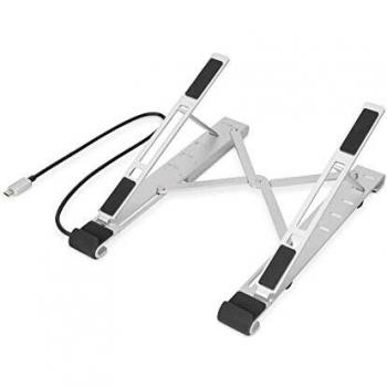 Soporte para Portátil Digitus DA-90424 con Hub USB-C Integrado y 5 Puertos de Carga
