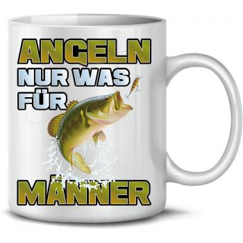 Sport – Alemán Pescar es solo para hombres – Taza de café taza de té – Cerámica Taza en diversos colores
