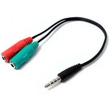 E-NUC Adaptador Audio Microfono+Auricular MiniJack 3.5