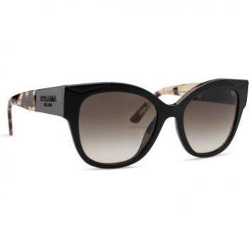 Prada PR 02WS 1AB0A7 Black/Grey Gradient Square Sunglasses for Women