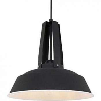 Lámpara Colgante Eden Dome Negra Mate E27