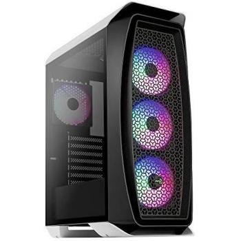 Aerocool AEROONEFROST, Caja PC Micro ATX, Ventana Lateral, 4 Ventiladores, Blanco