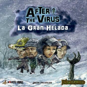 After the Virus: La Gran Helada - Juego de mesa estratégico, temática post-apocalíptica, 1-4 jugadores, duración de 60-120 minutos, incluye miniaturas y cartas ilustradas