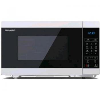 Microondas Digital Sharp YC-MG81E-W con Grill, 28 L, 900 W, Control Digital, 11 Niveles de Potencia, Color Blanco